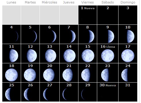 Fases Lunares Agosto 2008