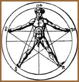 El pentagrama, o estrella de cinco puntas